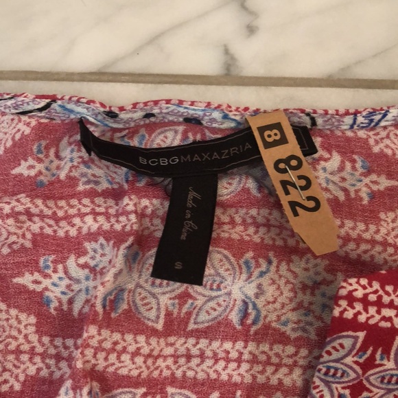 Size small BCBG Max Azria dress!Beautiful fabric!Worn a few times!Dry cleaned - Picture 2 of 7